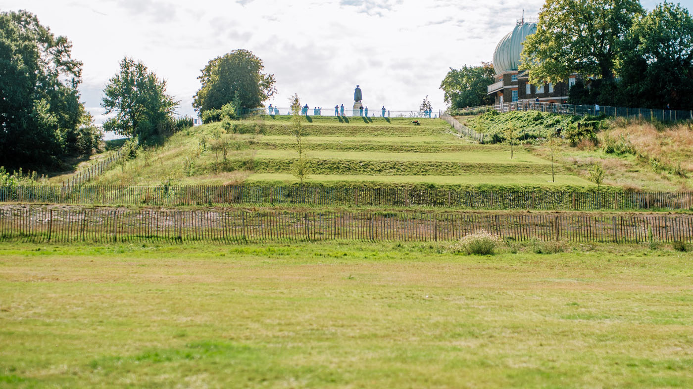 View towards the Greenwich Park's Grand Ascent