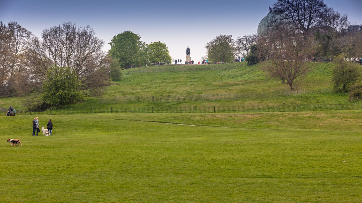 View towards the Greenwich Park's Grand Ascent