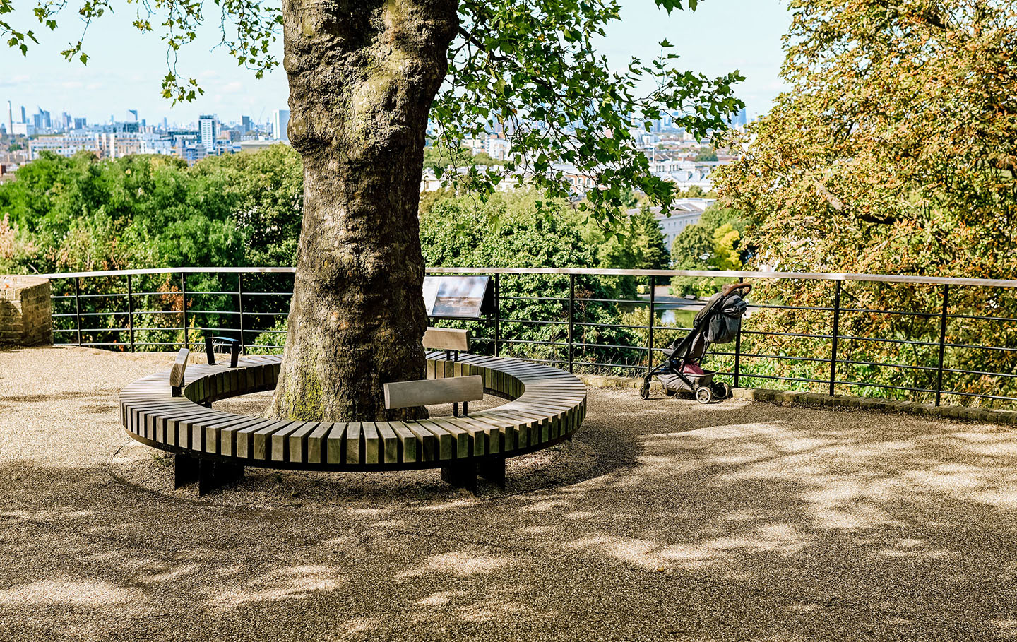 The viewpoint at One Tree Hill