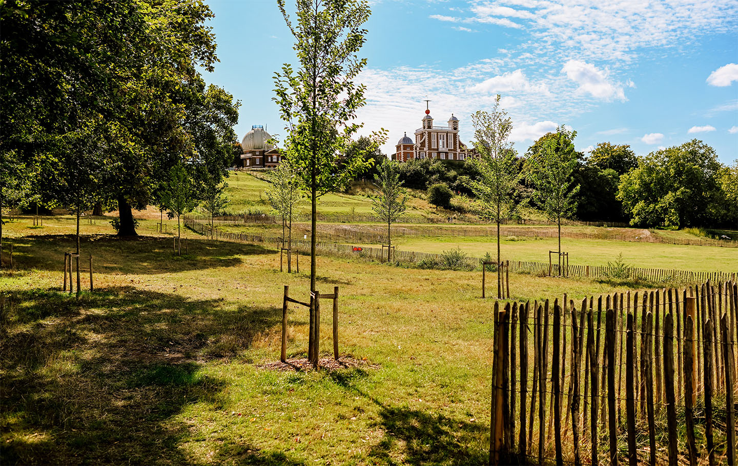 View across the Queen's Field to the Grand Ascent