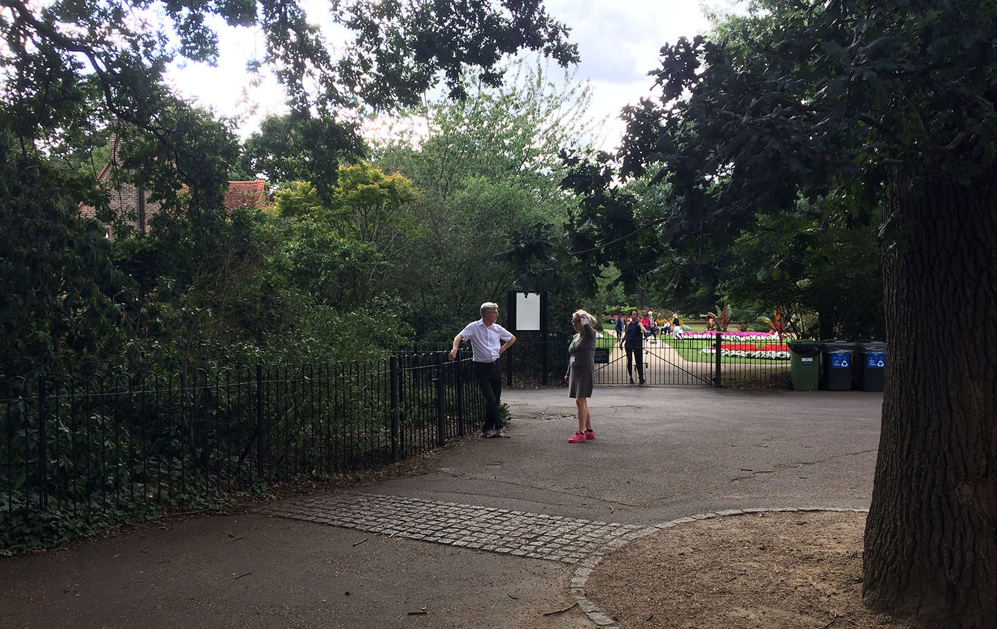 The area outside the old contractor's yard by Vanbrugh Gate