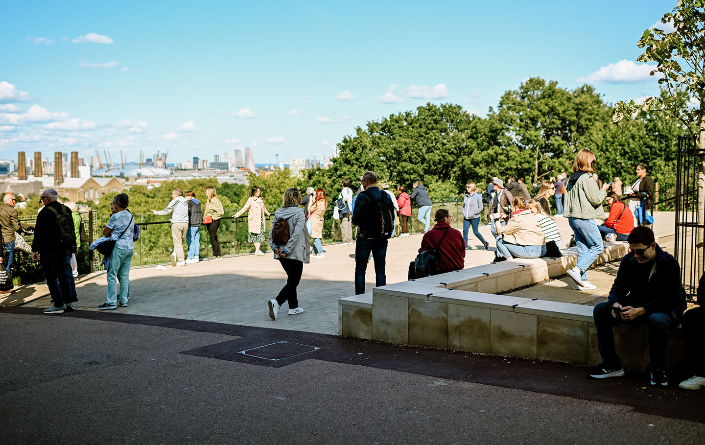 The space around the Wolfe statue after its transformation