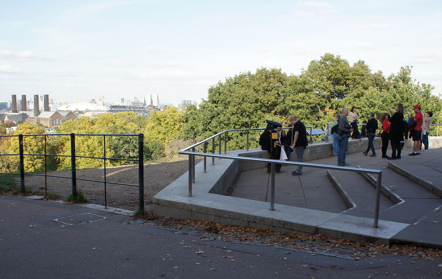 The space around the Wolfe statue before improvement works