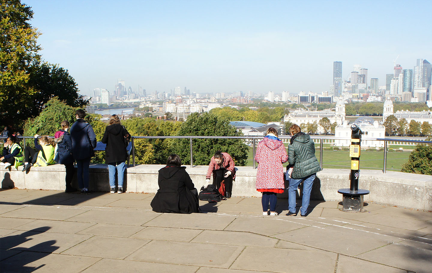 The viewpoint by the Wolfe statue, before improvements