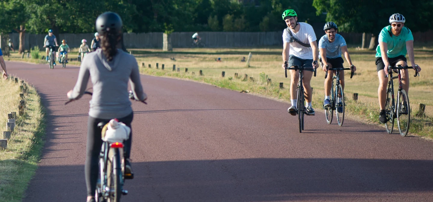 Cyclists in Richmond Park