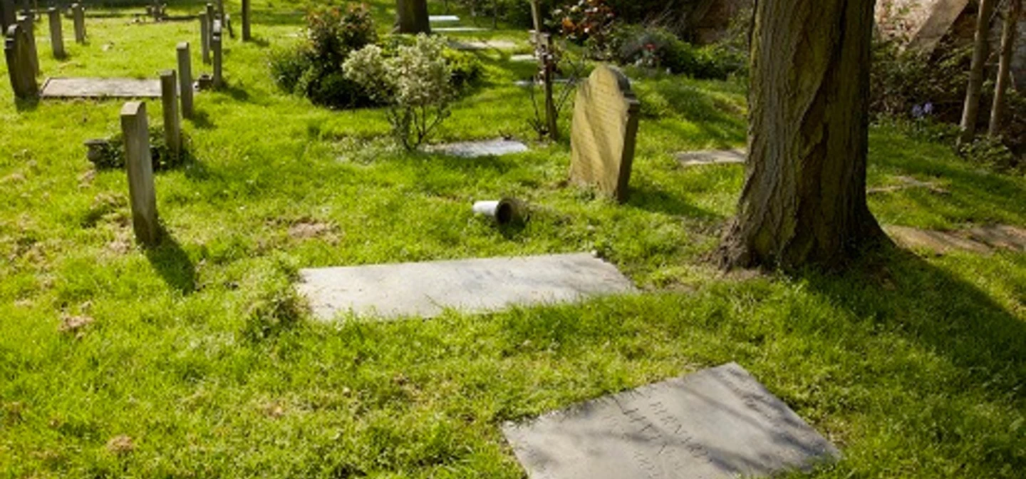 Bernard’s grave lies close to the west wall of the cemetery