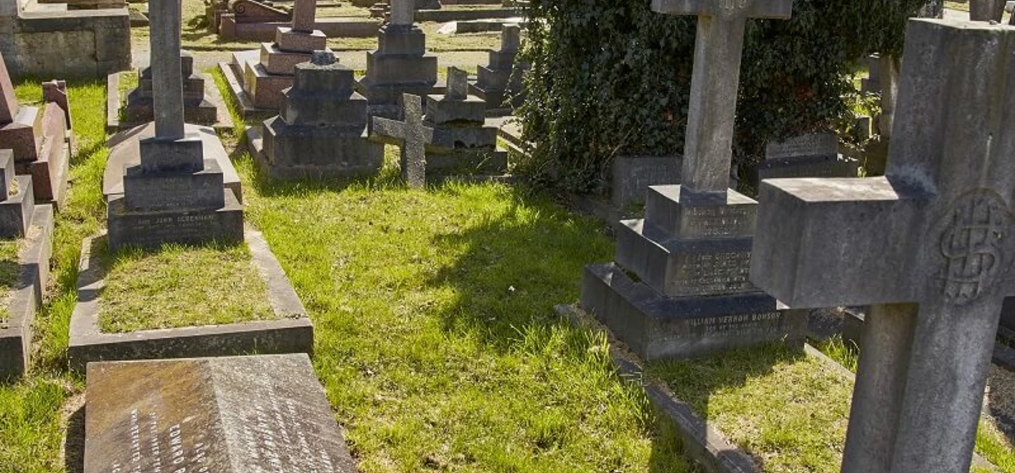 James was buried in an expensive plot in the Great Circle, but no stone marks his grave