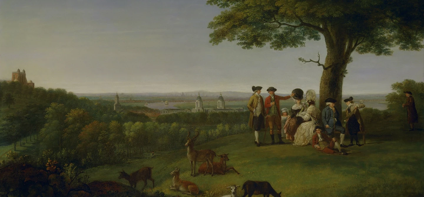 Painting of the view from One Tree Hill by John Feary, c.1779