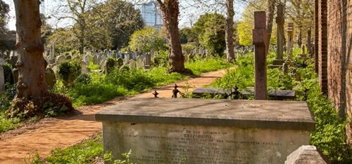 The le Blanc family grave.