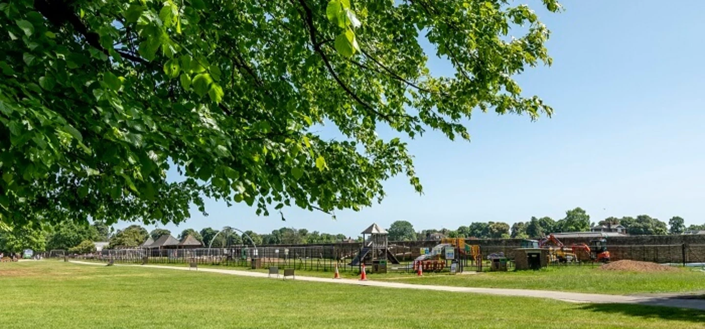 Bushy Park playground in spring