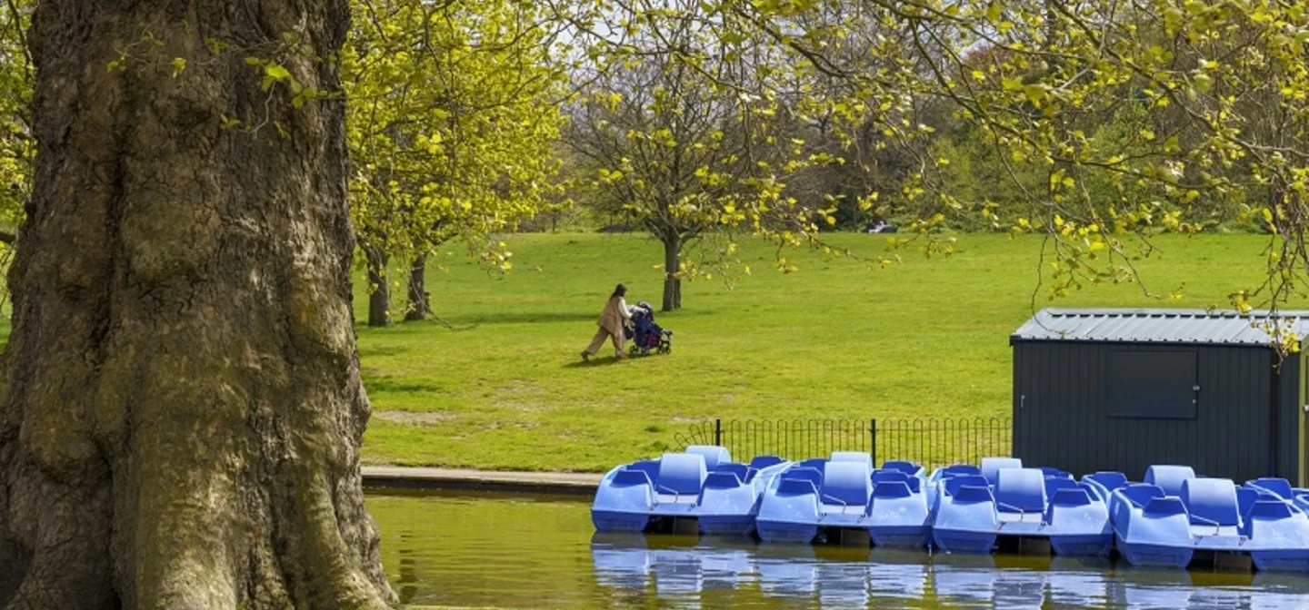 Boating lake in Greenwich park