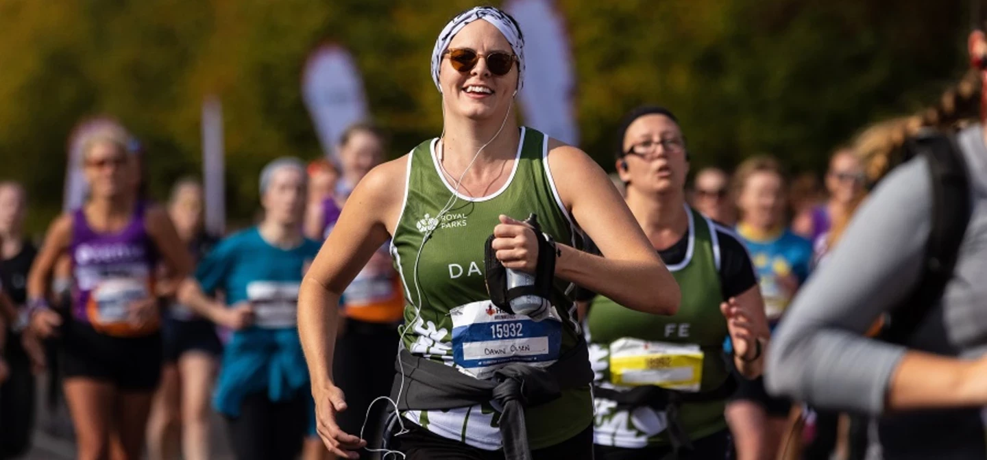 Runners at the Royal Parks Half Marathon