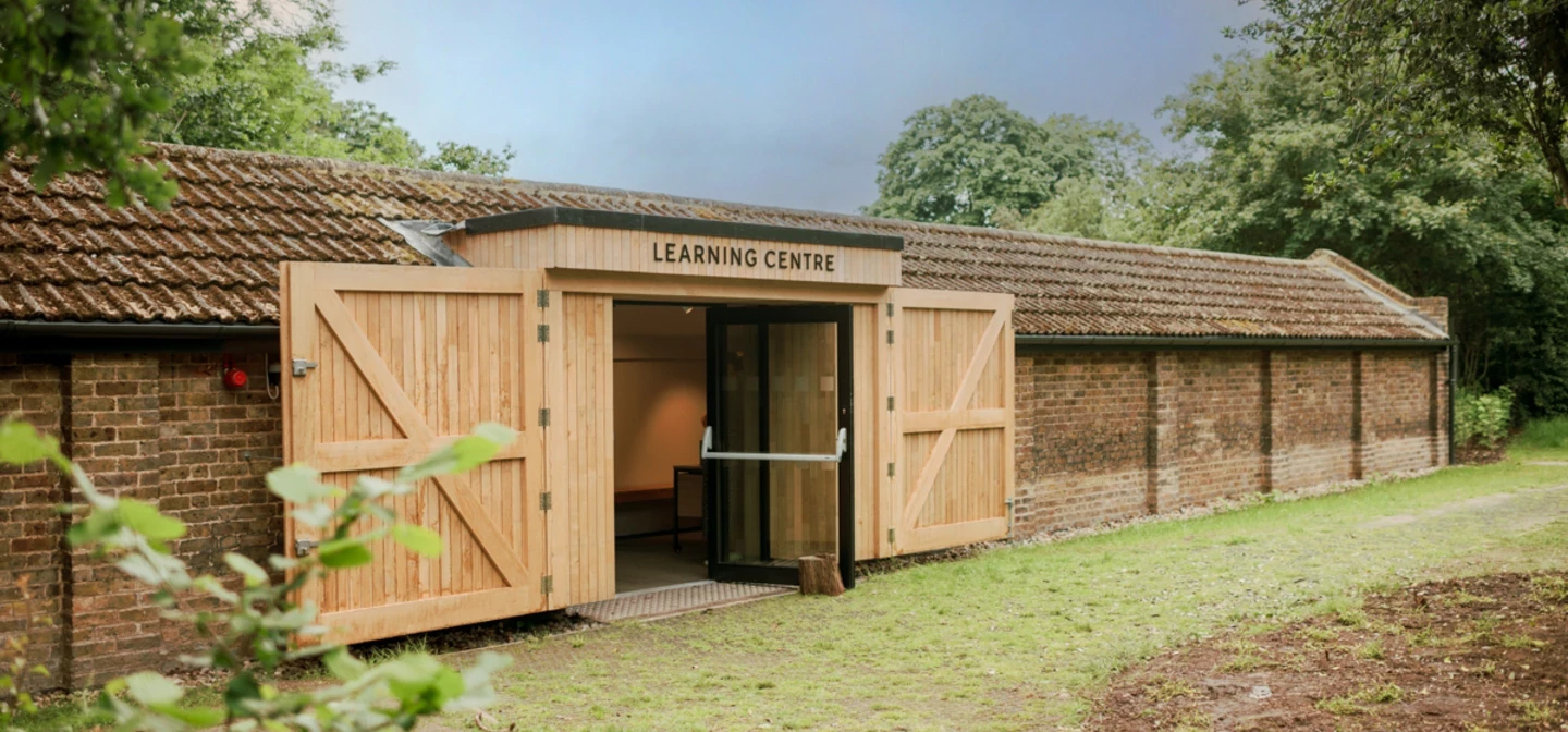 A photo of the entrance to the new learning centre in Greenwich Park