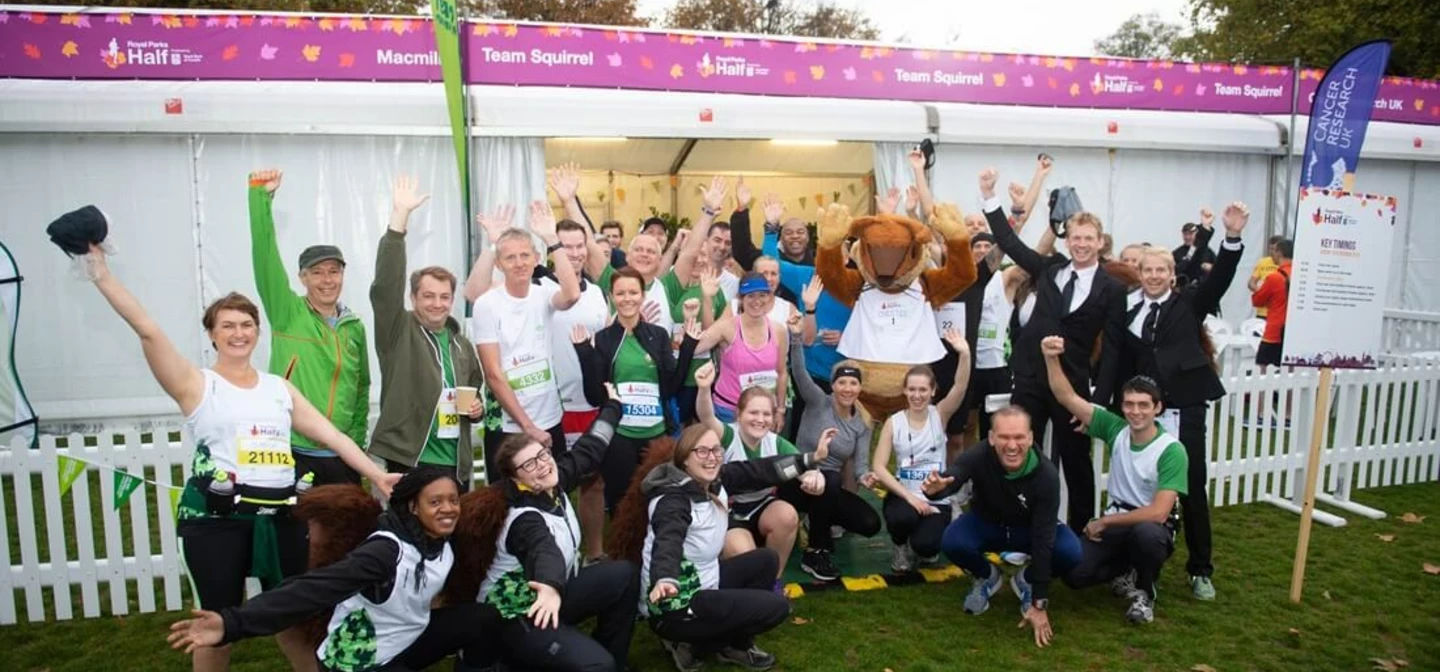 Royal Parks charity runners at the 2018 Royal Parks Half Marathon