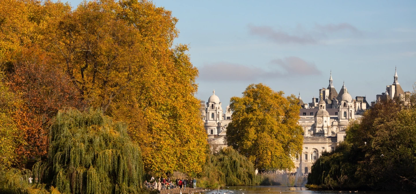 Horse Guards Parade over The St James's Lake