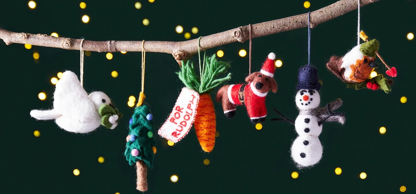 Festive hanging gifts