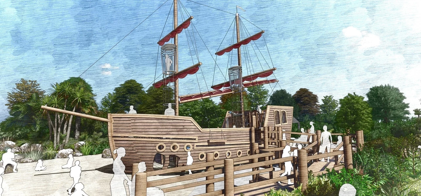 Diana memorial playground galleon renewal