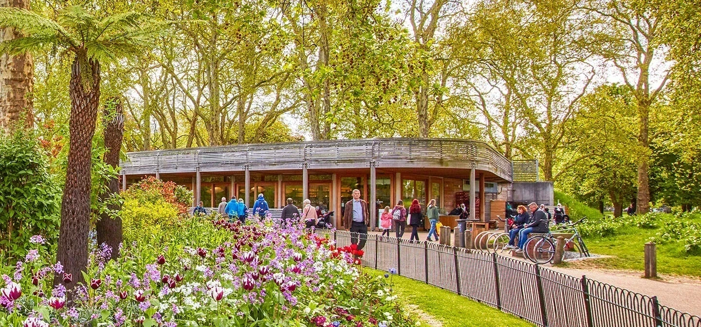 St. James's Park Café in summer