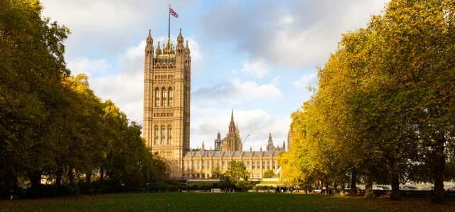 Victoria Tower Gardens in autumn