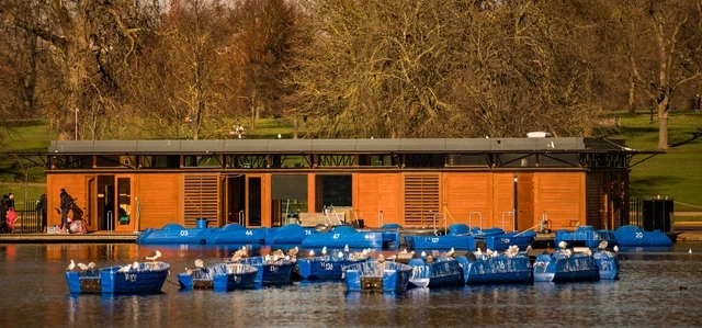 Boating on the Serpentine Lake
