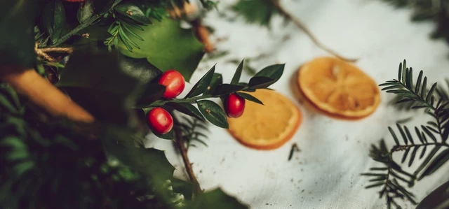 Winter wreath making