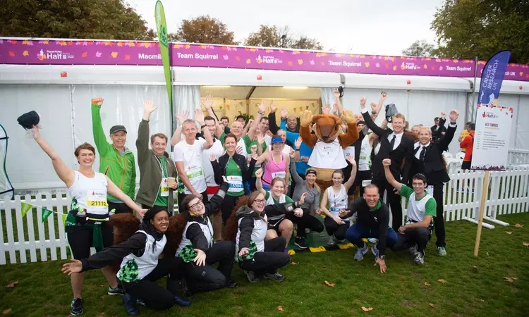 Royal Parks charity runners at the 2018 Royal Parks Half Marathon