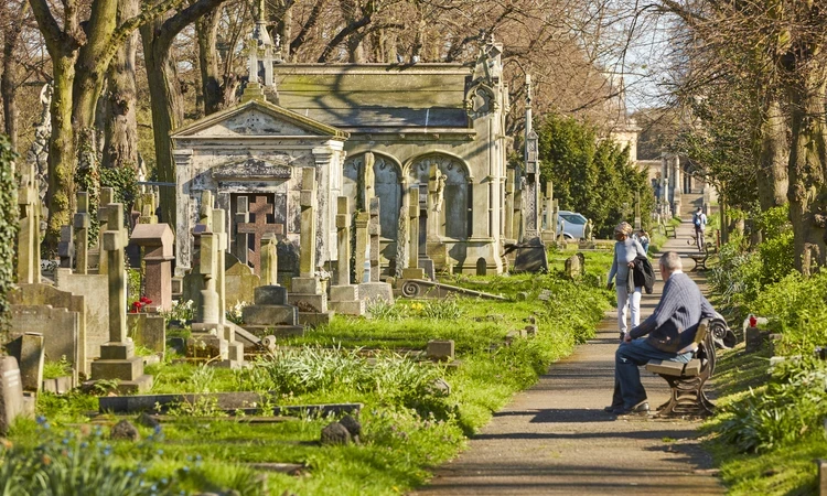 A path in Brompton cemetery
