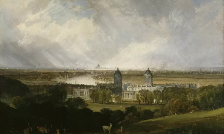 Painting of London from Greenwich Park by Joseph Mallord Turner, c.1809