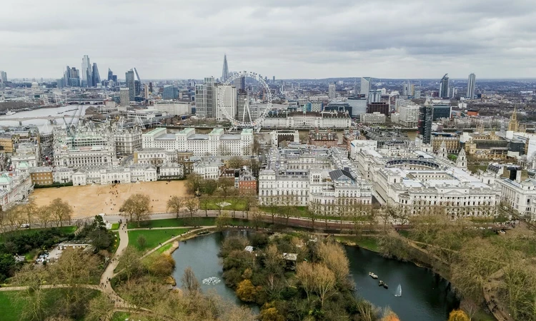 St. James's Park in winter