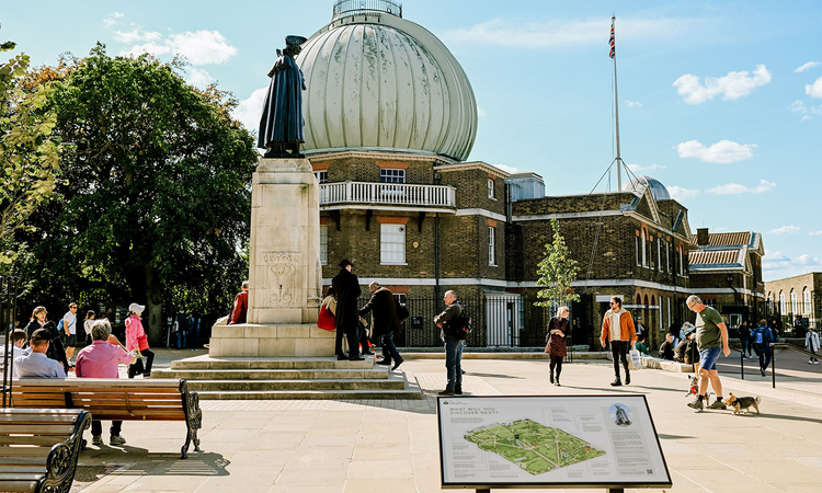 The piazza at the Wolfe statue after improvement works