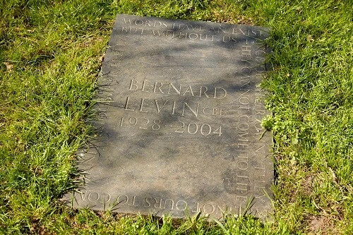 .Bernard Levin's grave.