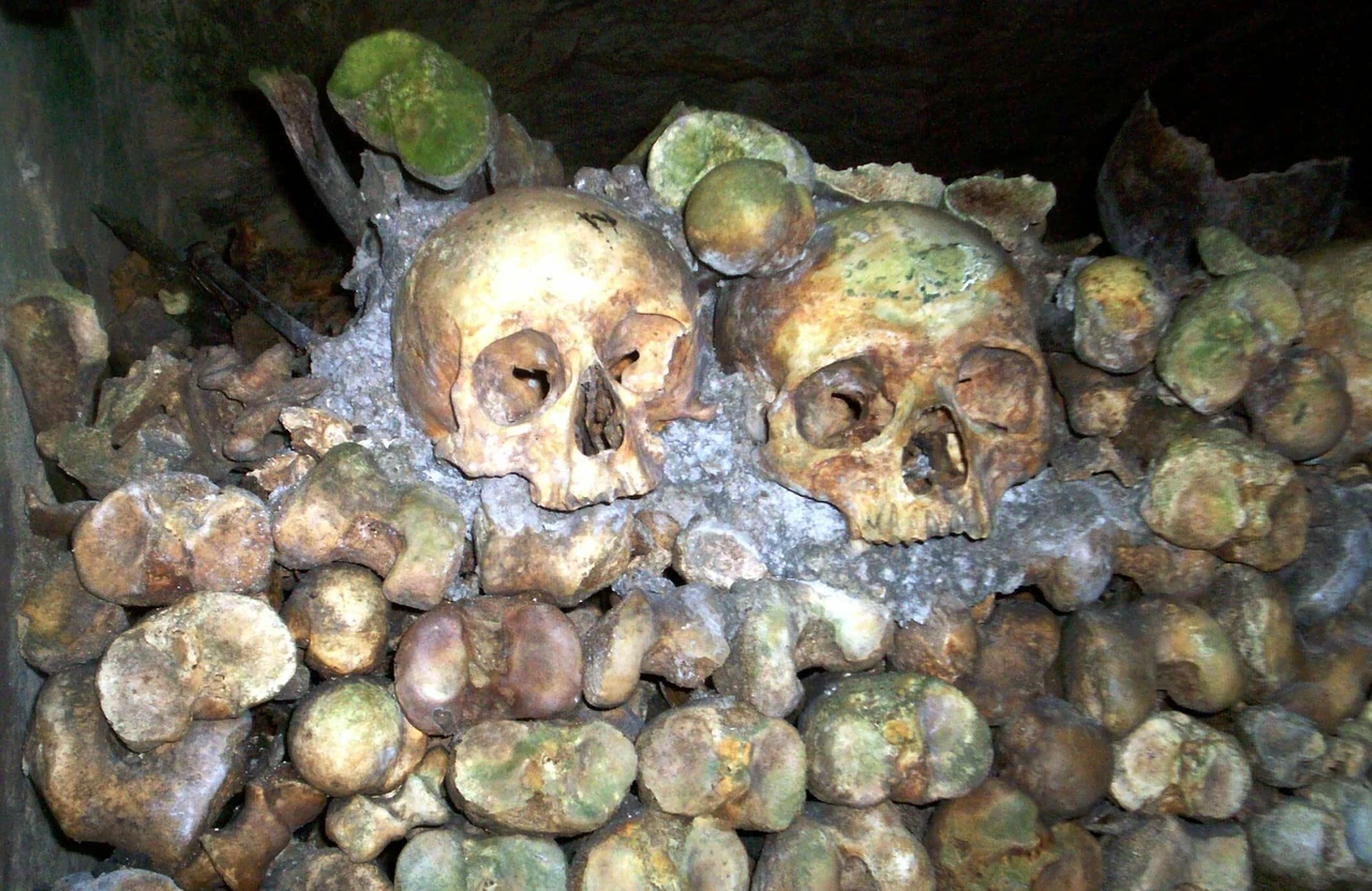 Catacombs in Paris - skulls