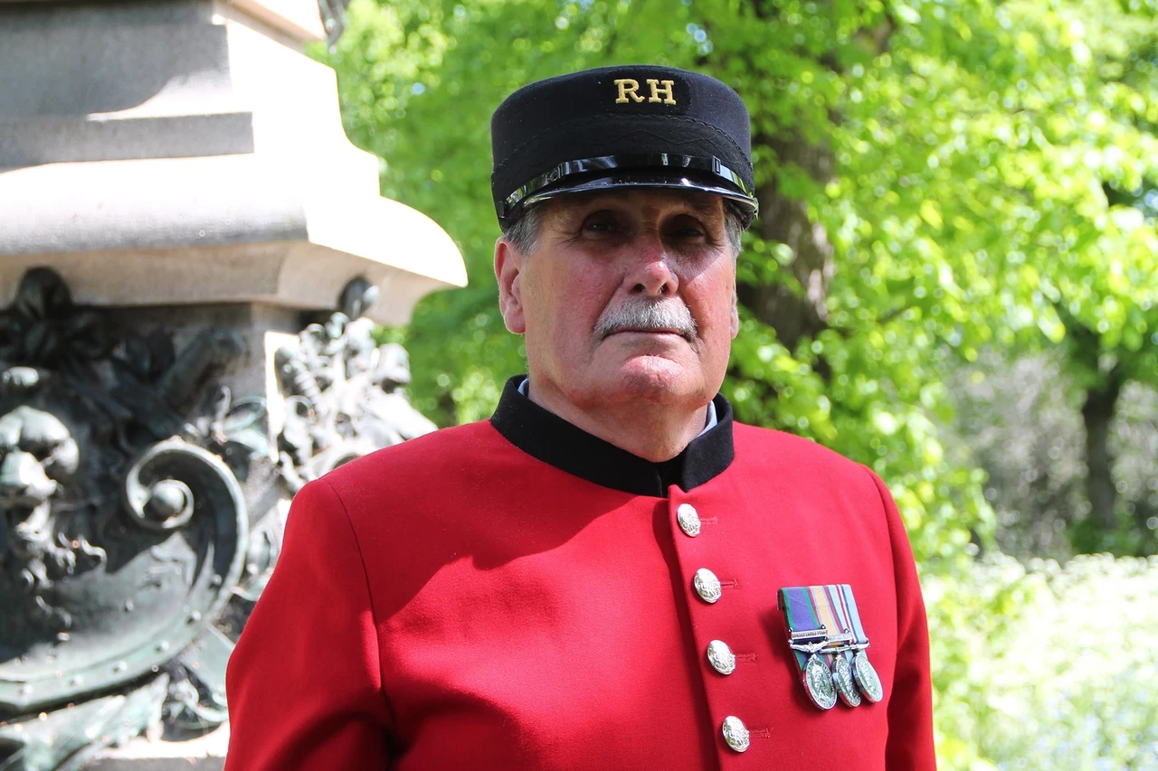 Chelsea Pensioner Arthur Currie, who joined the British army at 17 years old