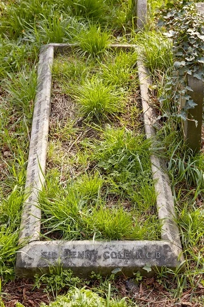 Henry Cole’s unassuming grave near the cemetery’s east wall.