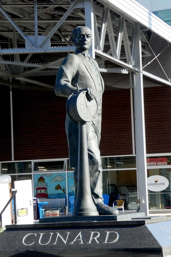 A statue of Cunard