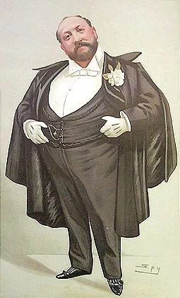 Gus was affectionately caricatured in Vanity Fair magazine in 1889.