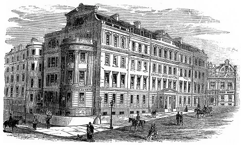 Charing Cross Hospital and Medical School in 1881.