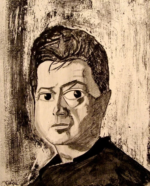 Portrait of artist Francis Bacon