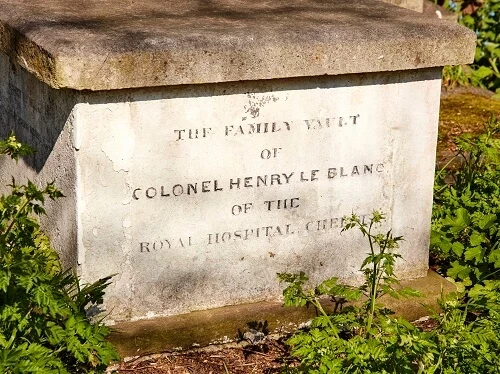 Henry le Blanc grave detail