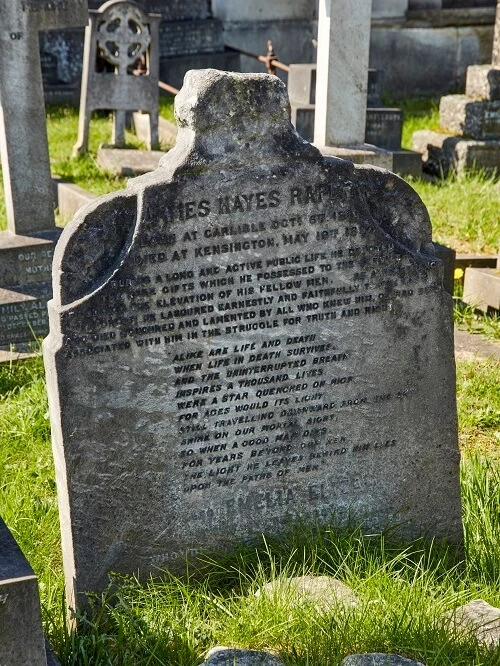 James Raper grave detail