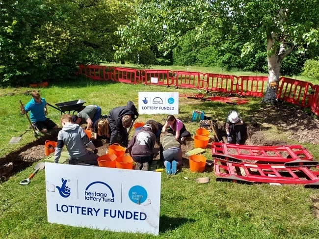 Working with the North Downs Young Archaeologists' Club on site