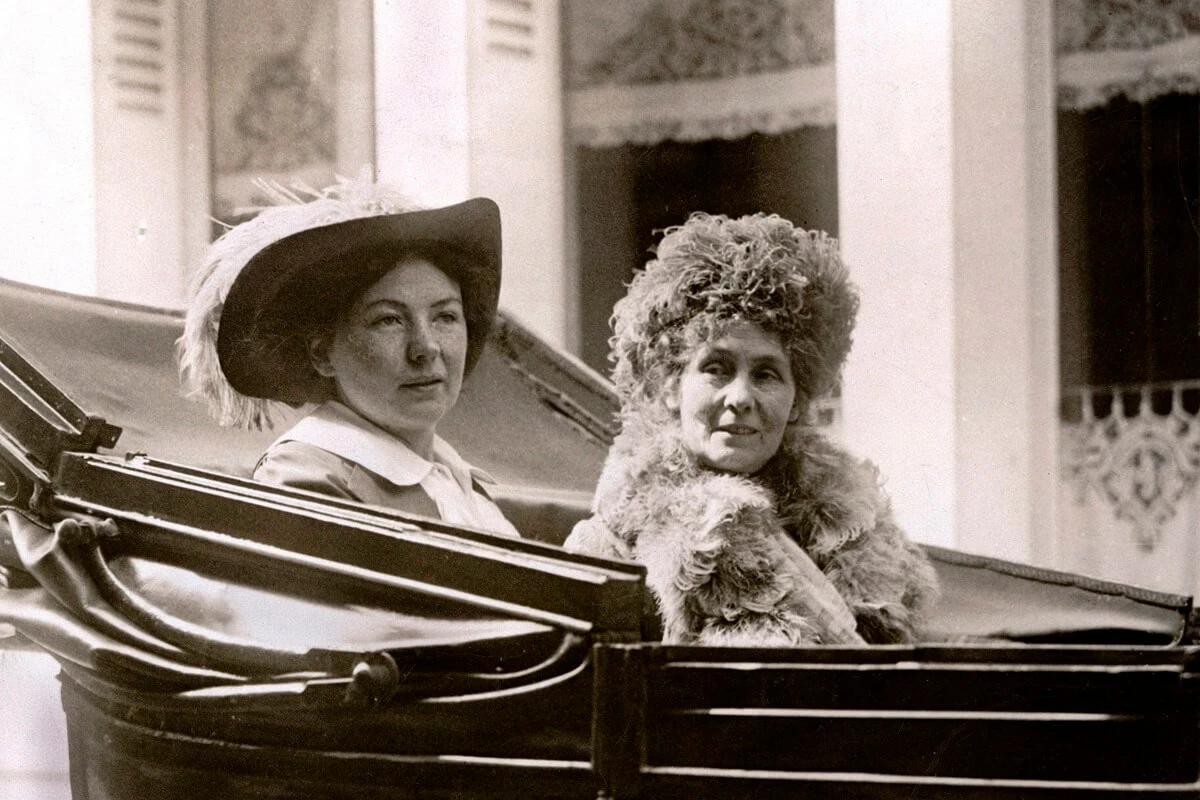 Emmeline Pankhurst with Christabel