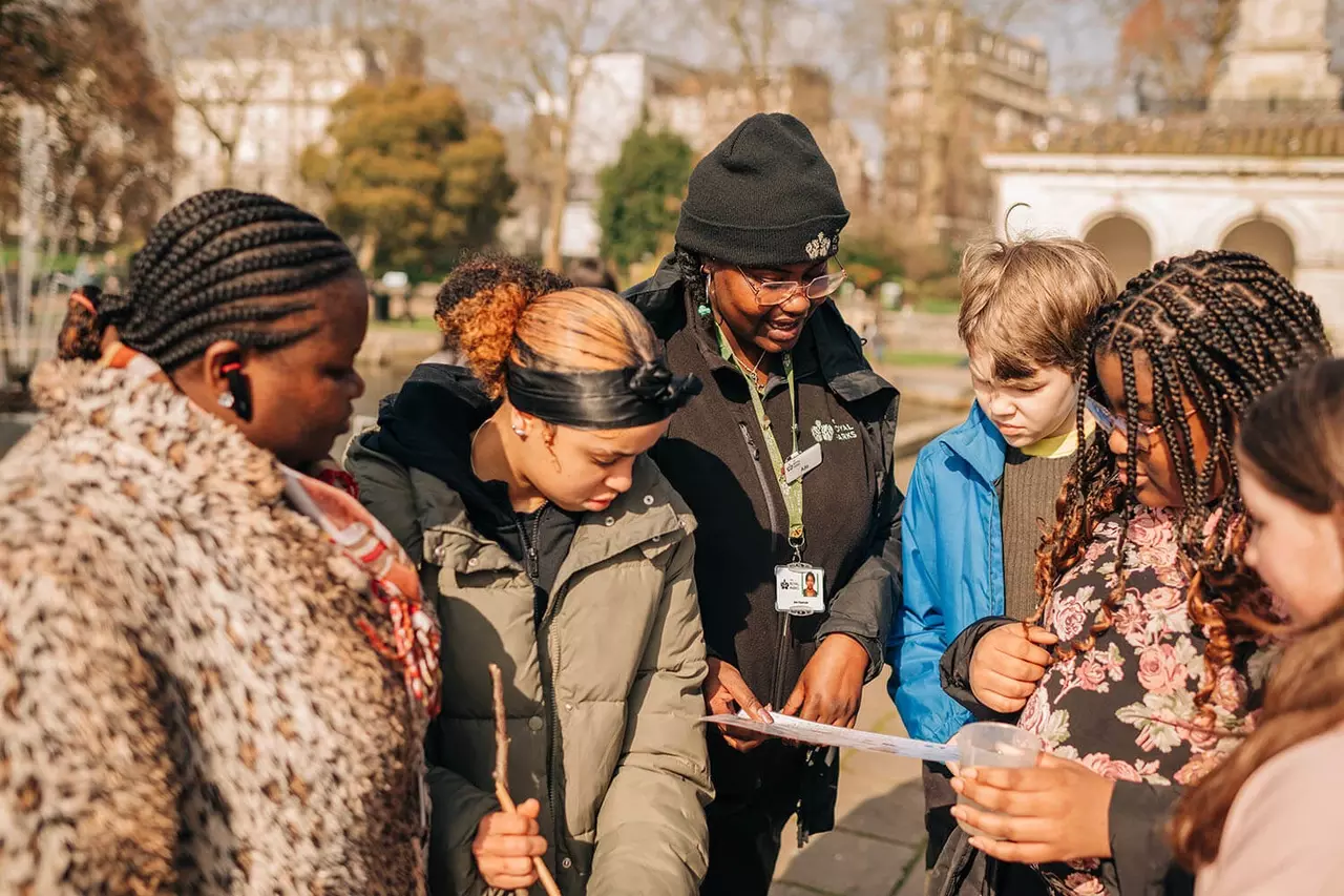 Youngsters at a Green Futures education session