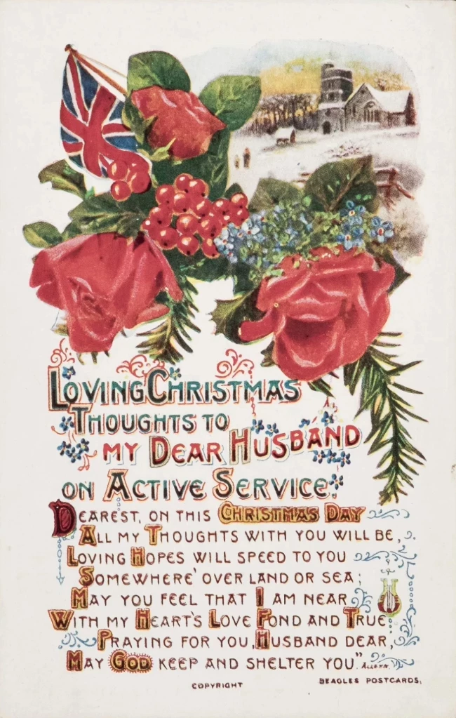 A Christmas card sent to Hori by Bessie