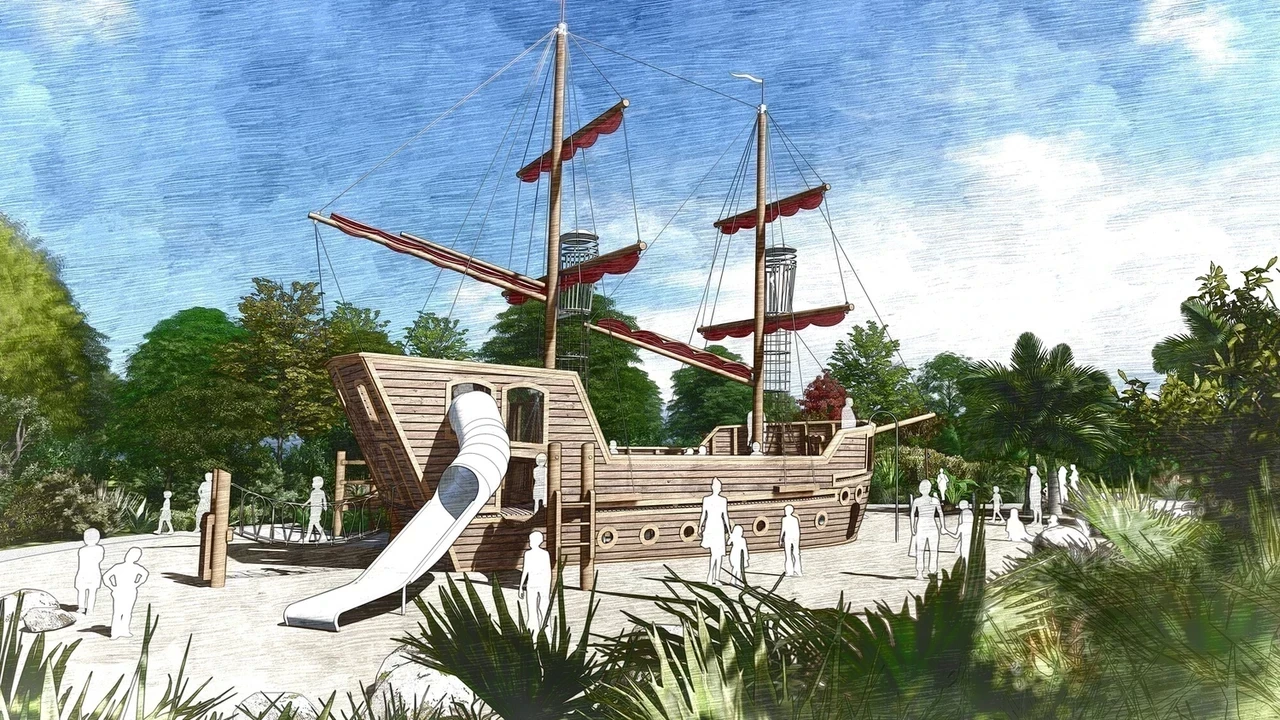 Diana memorial playground galleon